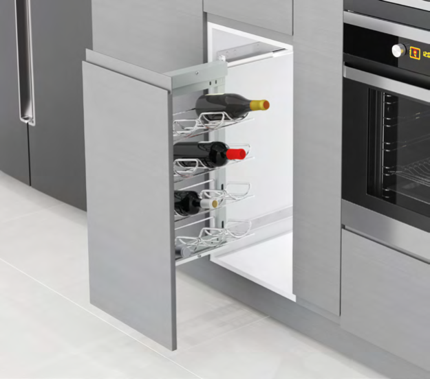 Sliding Wine Base Cabinet with Door Attachment