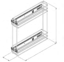 Soft Close Two-tier Base Organizer With Door Attachment