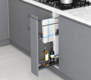 Base Cabinet Organizer with Towel Holder and Door Attachment