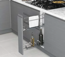 Full Extension Base Cabinet Organizer with Towel Holder and Door Attachment