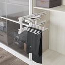 Soft Close Side Mount Pant Organizer with Accessory Box