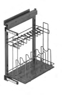 Cookware Organizer with Door Attachment