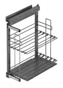 Sliding Tray Organizer with Door Attachment